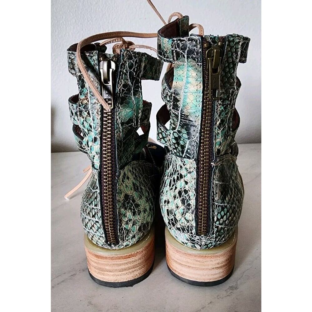 Freebird by Steven Green and Tan Lace Up Boots - Picture 7 of 12